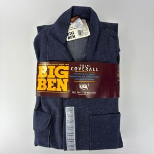 Big Ben Deluxe Coverall Blue Denim Long Sleeve Made In USA 40 Regular 6CRKK447R